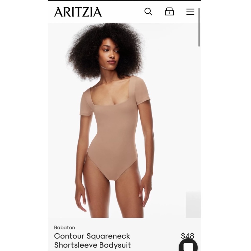 Babaton contour bodysuit- clay